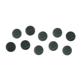 Lot de 10 Aimants Magnétiques Noir pour Tableau Blanc Nobo - 38mm