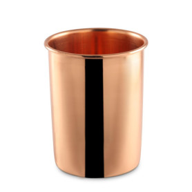 Verre en Cuivre Ayurvédique Art of Vedas - 400 ml, Fait Main et Durable