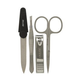 Kit de Manucure Zenner – Ensemble Compact de 4 Outils en Acier Inoxydable