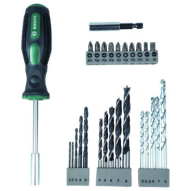 Kit de bricolage Bosch 27 pièces - Outils essentiels pour tous vos projets