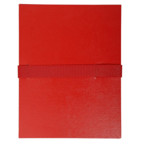 Exacompta Chemises à Dos Extensible Rouge - Lot de 10 pour Dossiers A4