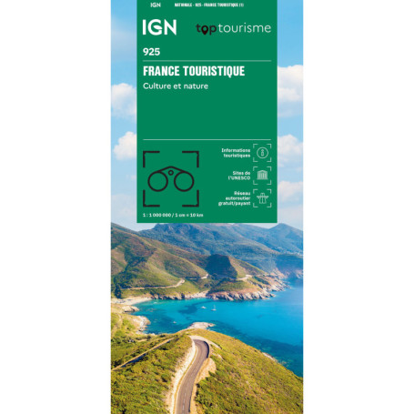 Carte Touristique 925 de France - Culture et Nature