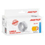Étiquettes adhésives Meto 32x19 mm en papier orange fluo - 5000 unités