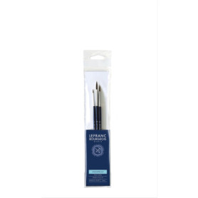 Set de 3 Pinceaux Petit Gris Lefranc Bourgeois - Manche Court