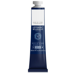 Peinture à l'Huile Fine Lefranc Bourgeois 200ml - Blanc de Titane