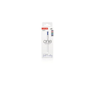 Stylo Roller Uni-Ball One Gel 0,7 mm - Trousse de 5 Couleurs Classiques