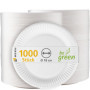 Heku Lot de 1000 Assiettes en Carton Écologiques Ø 18 cm