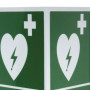 Panneau de Signalisation DAE/AED en Aluminium - 34 x 36 cm