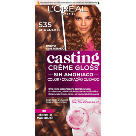Crème de Couleur Brillante L'Oréal Paris Casting 535 Chocolat