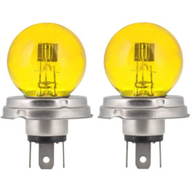 Ampoules Jaunes 12V 45/40W P45T pour Phare de Voiture et Moto Vintage