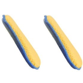 Pack de 2 Éponges Microfibre Anti Rayure pour Voiture et Moto - Nettoyage Double Face
