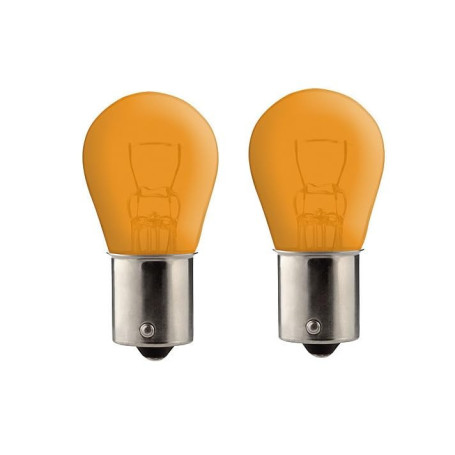 Ampoule P21W 24V BA15S Orange pour Camion et Véhicules Agricoles - Lot de 2