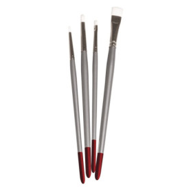 Kit de 4 Pinceaux pour Peinture sur Tissu - Rayher
