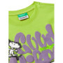 T-Shirt Vert Enfant United Colors of Benetton avec Impression Multicolore