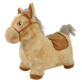 Cheval Sauteur Gonflable Marron avec Pompe - Bayer Chic 2000