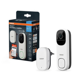Sonnette Vidéo OSRAM SMART+ Wi-Fi 3MP 2K avec Détection de Mouvement