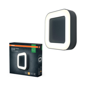 Plafonnier LED Osram ENDURA Style Square en Aluminium Gris Foncé pour Extérieur