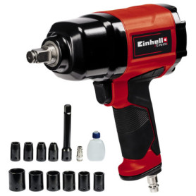 Clé à Chocs Pneumatique Einhell TC-PW 610 - Couple Max 610 Nm avec 10 Douilles