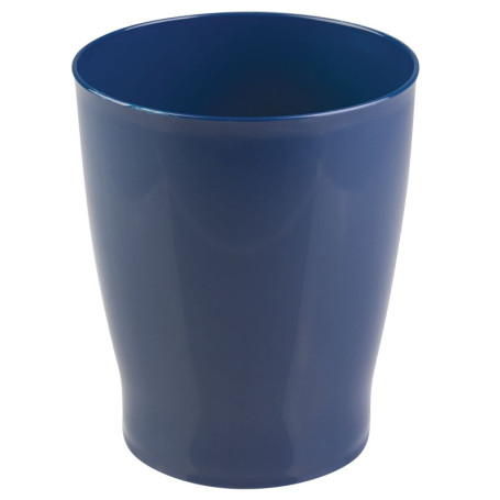 Poubelle de Salle de Bain mDesign en Bleu Marine - Compacte et Élégante