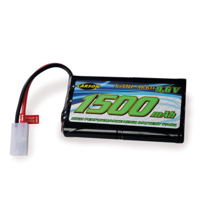 Batterie Rechargeable NiMH 9.6V 1500mAh pour Voitures RC - Carson
