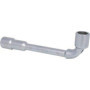Clé à pipe débouchée 19 mm - KS Tools - Finition chromée