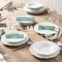 Service de Table en Porcelaine 18 Pièces - Collection Vienne par Geneviève Lethu