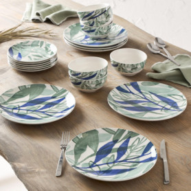 Service de Table en Porcelaine Kalamata - 18 pièces pour 6 personnes