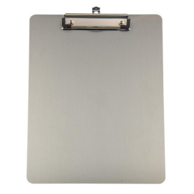 Porte-bloc en Aluminium Anodisé A4 WEDO - Anthracite avec Pince Solide