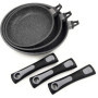 Set de 3 Poêles Antiadhésives en Pierre - Compatible Tous Feux