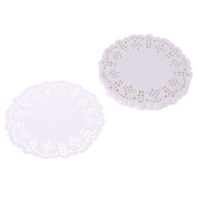 Sous-verres en Papier Dentelle ZIRAN - 100 Pièces Élégants pour Fêtes et Réceptions
