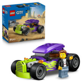 LEGO City Hot Rod - Voiture de Course avec Minifigurine et Toit Relevable