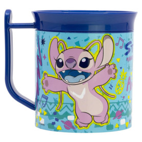 Tasse en Plastique Réutilisable Rouge 400 ML pour Micro-Ondes