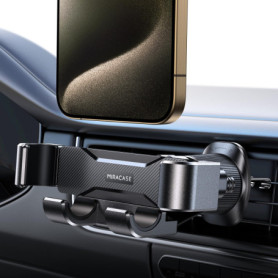 Support Téléphone Voiture Miracase avec Accroche Métallique et Design Gravité
