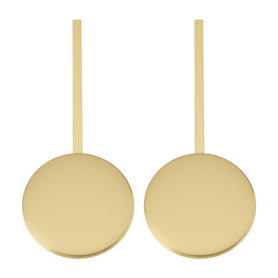 ECSiNG Lot de 2 Horloges Murales en Métal Doré - Pendule de 15 cm pour DIY