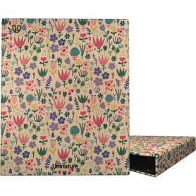 Classeur à Anneaux A4 Écologique Unipapel - 100% Recyclé, Design Uninature