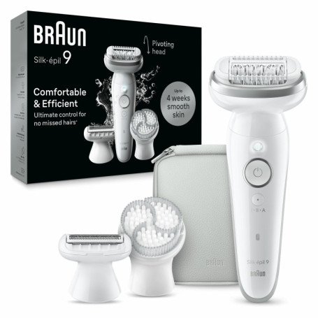 Braun Silk-épil 9 Épilateur Électrique Femme Wet & Dry - Peau Lisse Durable
