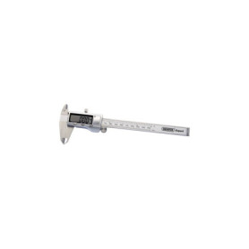 Pied à Coulisse Numérique Double Lecture Draper 150 mm en Acier Inoxydable