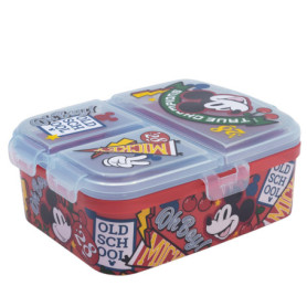 Boîte à Lunch Enfant XL Mickey avec 4 Compartiments Pratiques