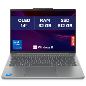 Lenovo IdeaPad Slim 5 - Ordinateur Portable 14'' OLED WUXGA, Intel Core i7, 32Go RAM, 512Go SSD