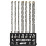 BAURIX® Set de Forets Métal SDS Plus - 7 Pièces pour Perçage Efficace