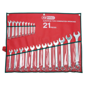 Jeu de 8 clés mixtes à cliquet KS Tools - 8 à 24 mm avec trousse de rangement