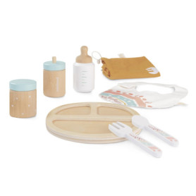 Miniland - Set d'Alimentation en Bois pour Poupées