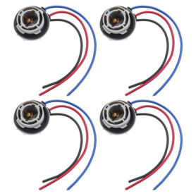 Adaptateur Douille d'Ampoule BAY15D 1157 - Pack de 4 pour Feux Arrière et Stop