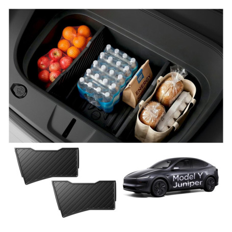 Organisateur de Coffre Avant Spigen pour Tesla Model Y - Lot de 2 avec Séparateurs Ajustables