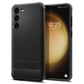 Coque Spigen Rugged Armor pour Samsung Galaxy S23 5G - Noir Mat