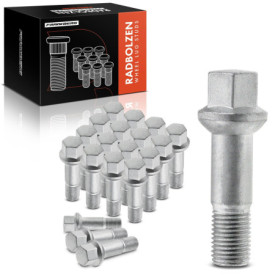 Lot de 20 boulons de roue M14 x 1,5 en acier inoxydable - Compatibles Mercedes