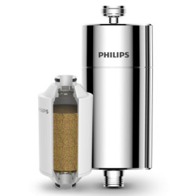 Filtre de Douche Philips Adoucisseur d'Eau en 3 Étapes - Réduction du Chlore et Impuretés
