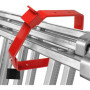 Supports Muraux Universels Sécurisés pour Échelles - Lot de 2 Rouges