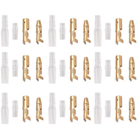 OTOTEC Connecteurs Électriques Mâles et Femelles avec Housses - 50 Sets pour Moto et Véhicules