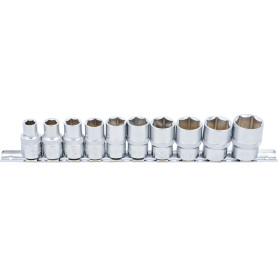 Jeu de Douilles BGS 9113 - 10 Pièces en Pouce, 12,5 mm (1/2")